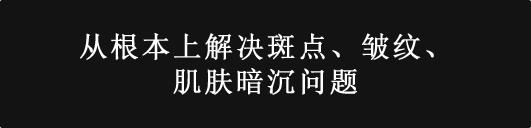 しわ、シミ、乾燥、色相沈着などを根本的解決